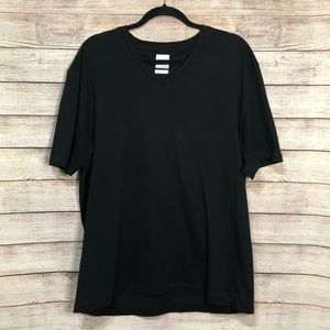 Black v neck Tee